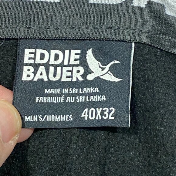 Eddie Bauer Fleece Lined Tech Pants Mens 40 x 32 Gray Water Repellent Insulated - Picture 6 of 12